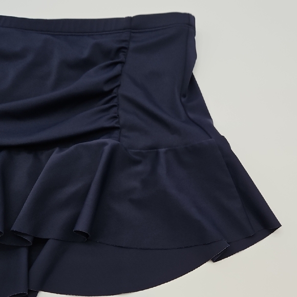 Athleta Women's Shirred Ruffle Swim Skirtini Swim Bottoms-Medium - Picture 2 of 9